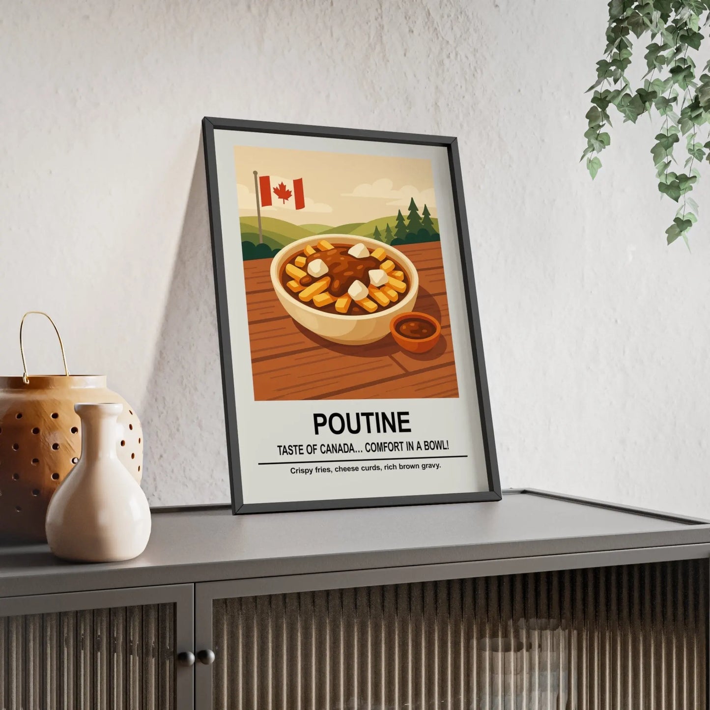 Kitchen Poutine Poster | Canadian Comfort Food Kitchen Wall Art Poster Kingz