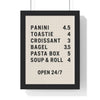 Kitchen Retro Food Menu Poster – Kitchen Wall Art Poster Kingz