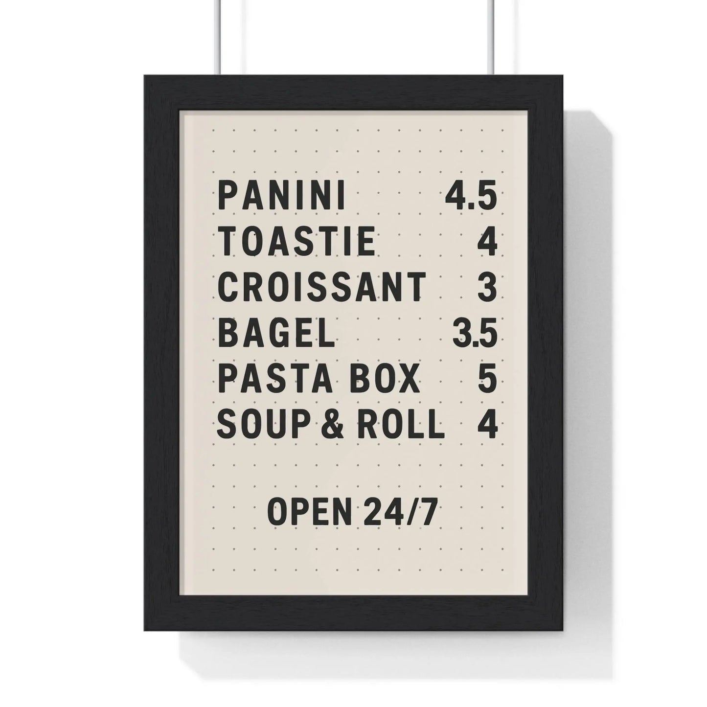 Kitchen Retro Food Menu Poster – Kitchen Wall Art Poster Kingz