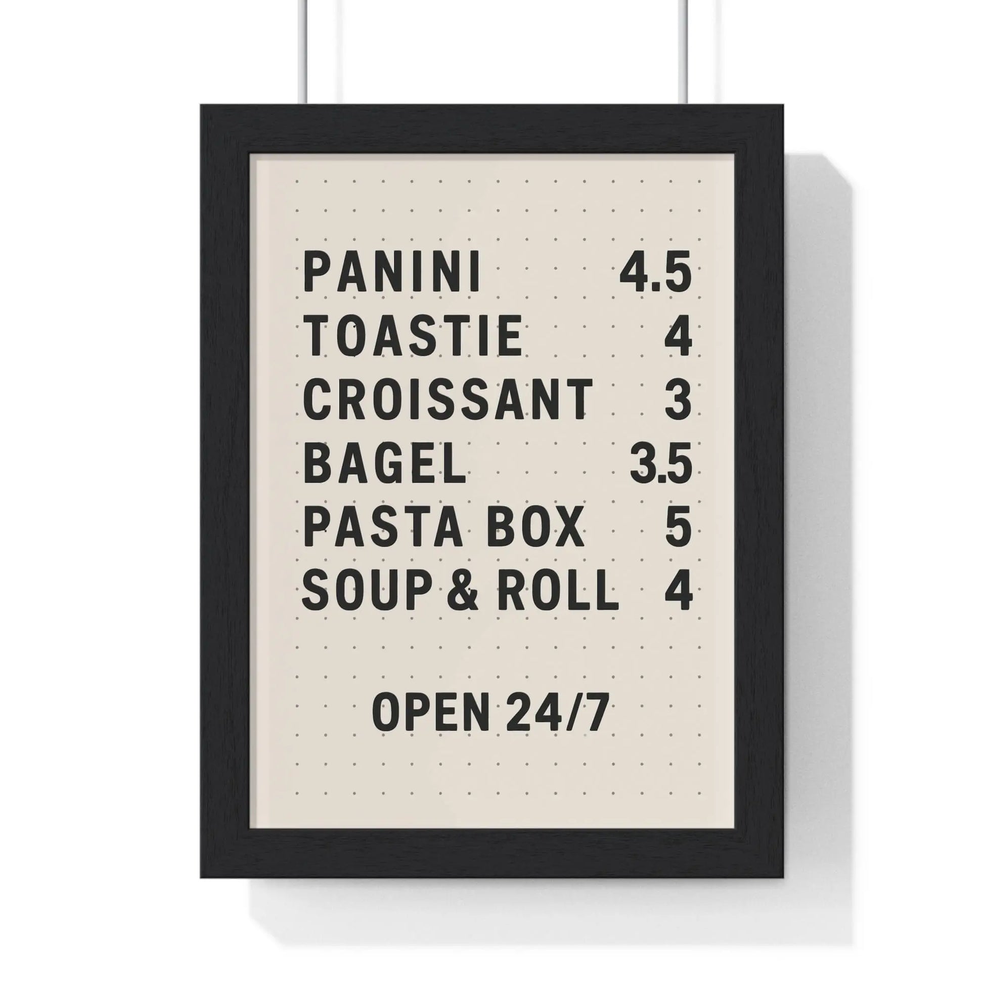 Kitchen Retro Food Menu Poster – Kitchen Wall Art Poster Kingz