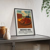 Kitchen Smoked BBQ Poster | American Barbecue Kitchen Wall Art Poster Kingz