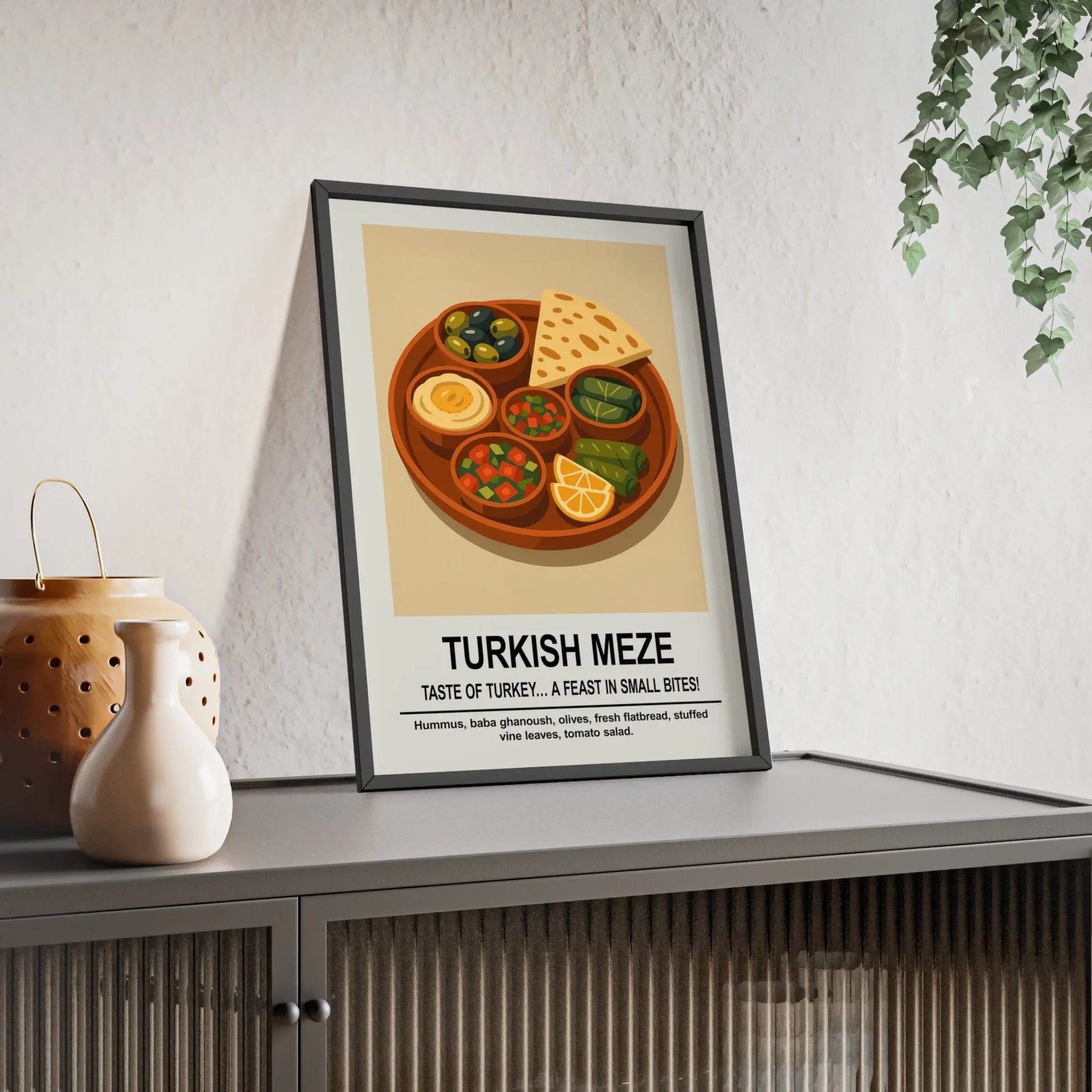 Kitchen Turkish Meze Kitchen Wall Art – World Food Poster Print Poster Kingz