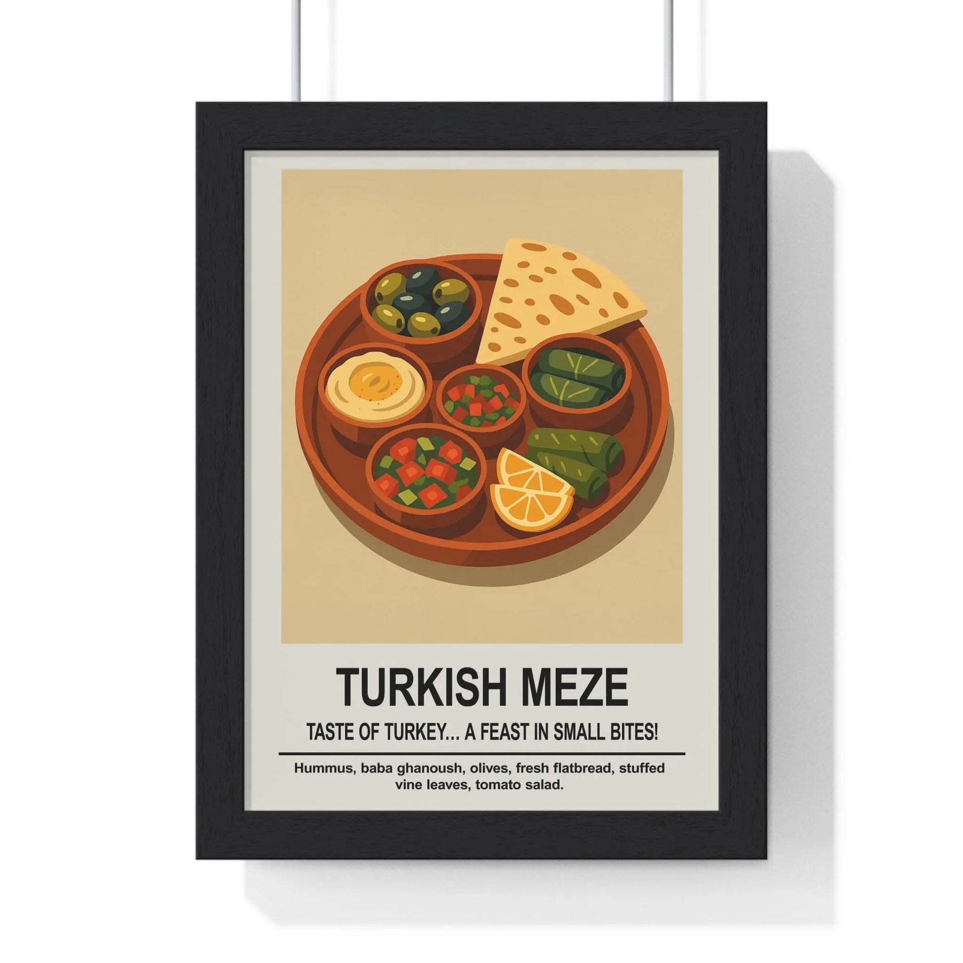 Kitchen Turkish Meze Kitchen Wall Art – World Food Poster Print Poster Kingz