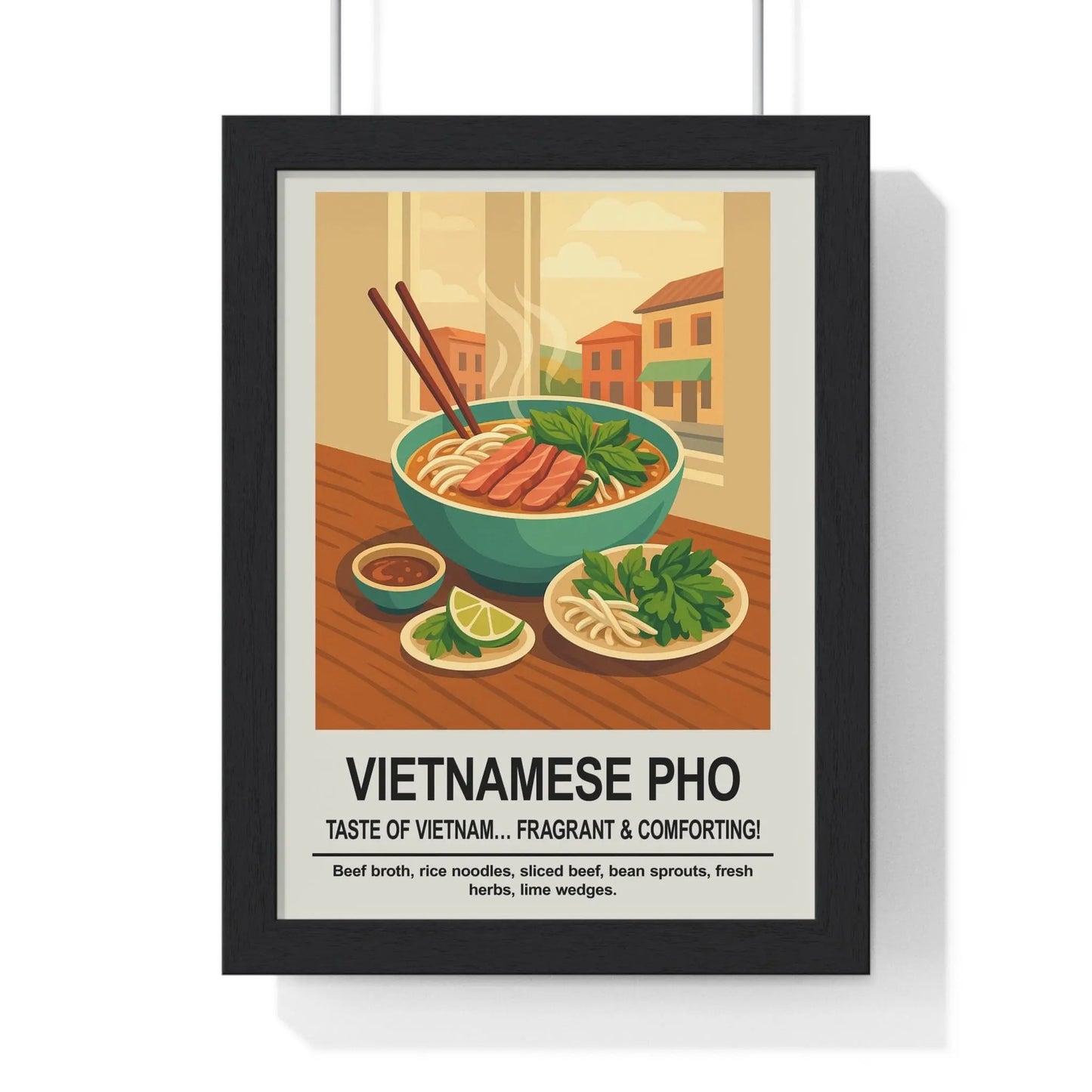 Kitchen Vietnamese Pho Poster | Kitchen Wall Art | Asian Food Print Poster Kingz