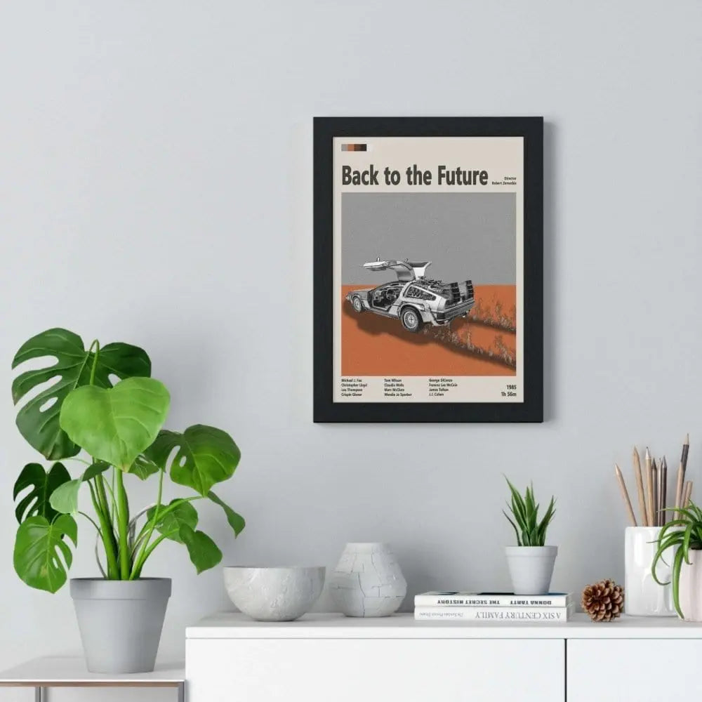 Movie Poster Back to the Future Movie Poster – Iconic 80s Sci-Fi Adventure Art Print Poster Kingz