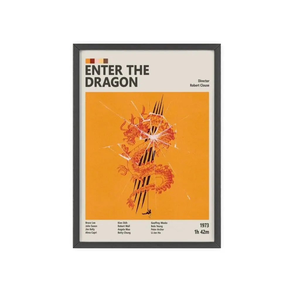 Movie Poster Enter the Dragon Movie Poster – Bruce Lee’s Martial Arts Classic Art Print Poster Kingz