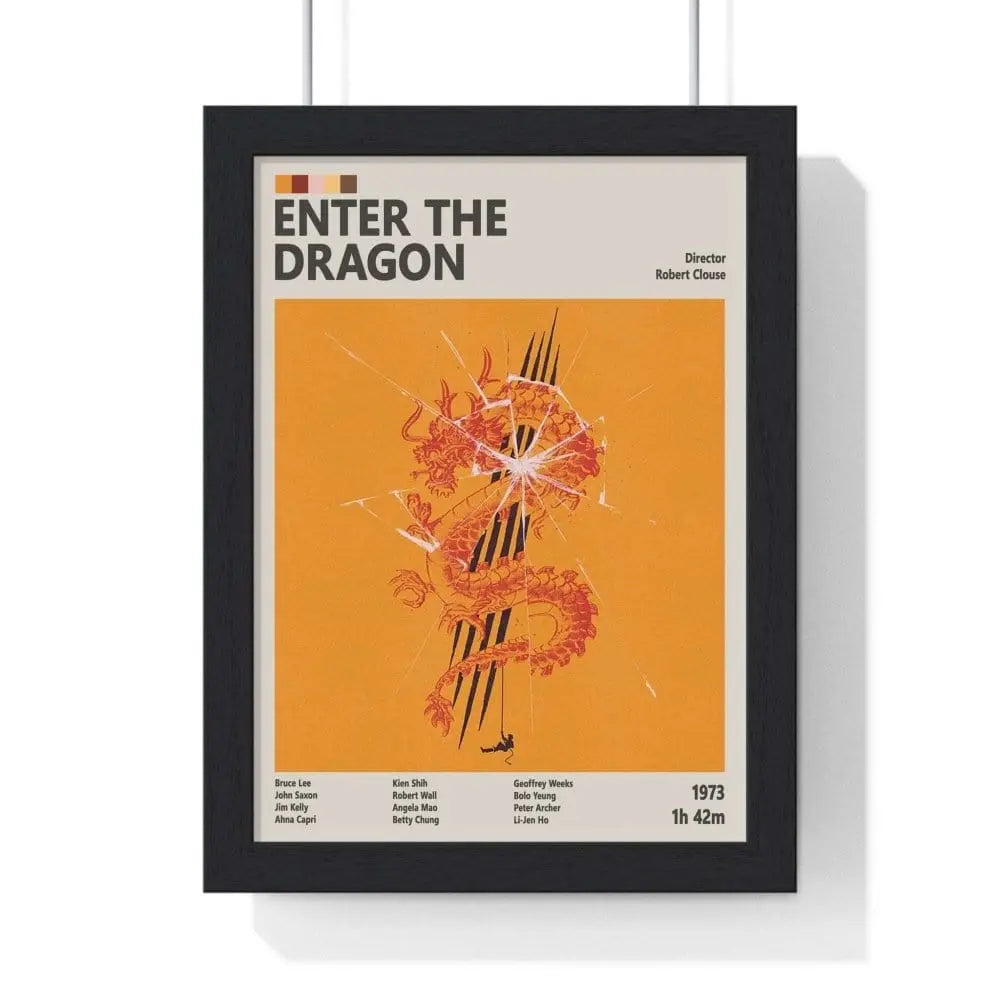 Movie Poster Enter the Dragon Movie Poster – Bruce Lee’s Martial Arts Classic Art Print Poster Kingz