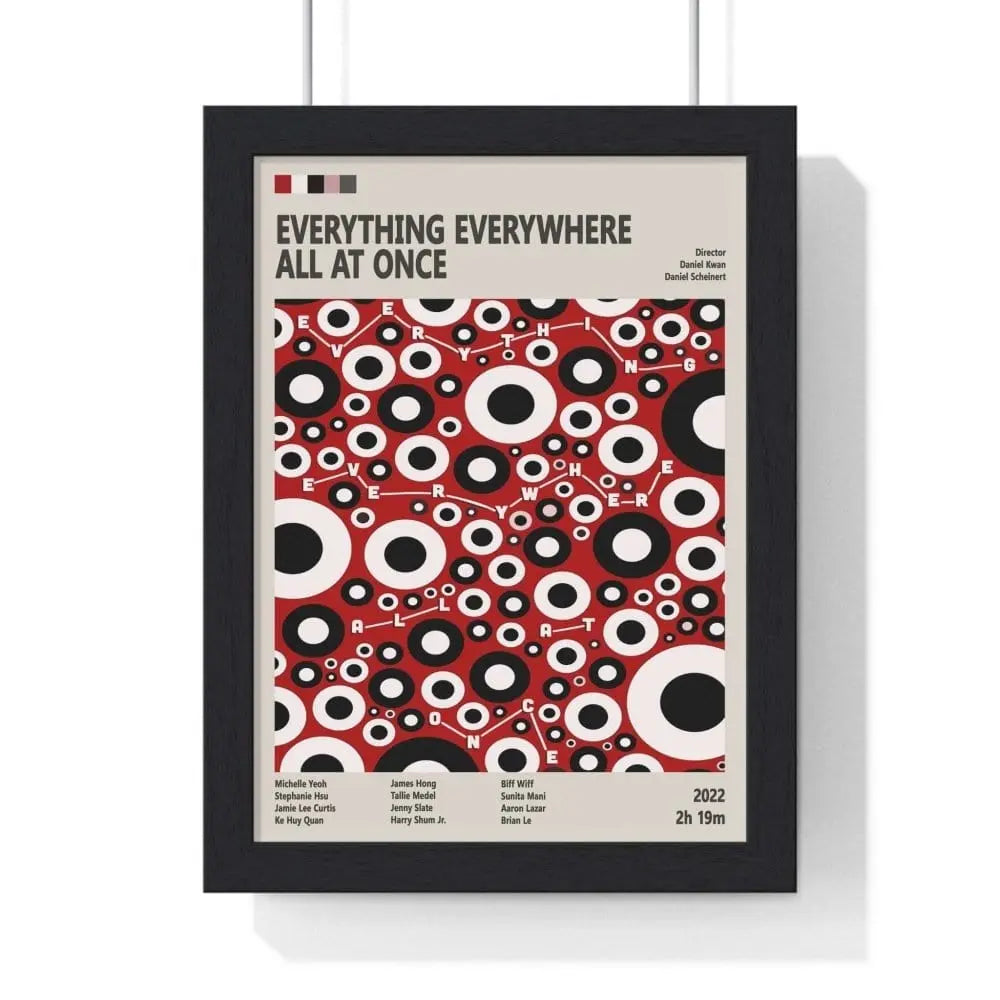 Movie Poster Everything Everywhere All at Once Movie Poster – Multiverse Adventure Art Print Poster Kingz