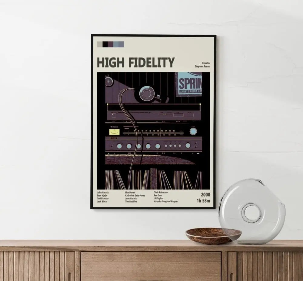 Movie Poster High Fidelity Movie Poster – Music and Romance Classic Art Print Poster Kingz
