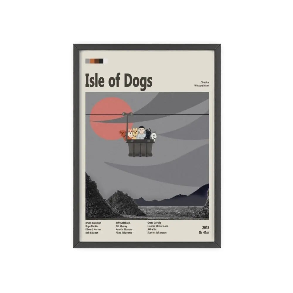 Movie Poster Isle of Dogs Movie Poster – Wes Anderson's Stop-Motion Masterpiece Art Print Poster Kingz