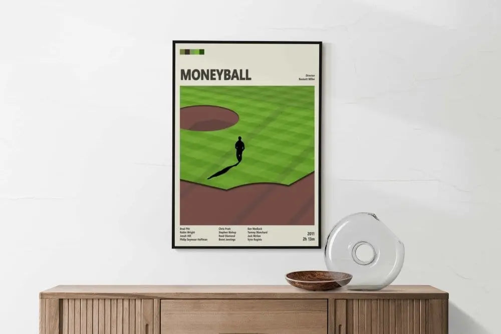 Movie Poster Moneyball Movie Poster – Inspiring Sports Drama Art Print Poster Kingz