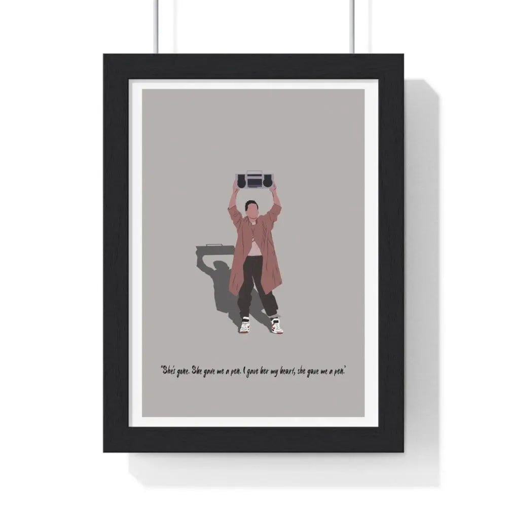 Movie Poster Say Anything Movie Poster Illustration – Iconic 80s Romance Art Print Poster Kingz