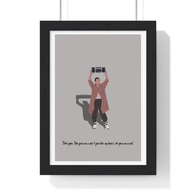 Movie Poster Say Anything Movie Poster Illustration – Iconic 80s Romance Art Print Poster Kingz