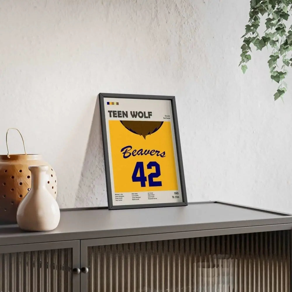 Movie Poster Teen Wolf 1985 Movie Poster – 80s Classic Comedy Horror Art Print Poster Kingz