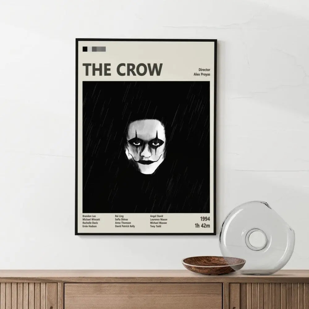 Movie Poster The Crow Movie Poster – Dark Fantasy Cult Classic Art Print Poster Kingz