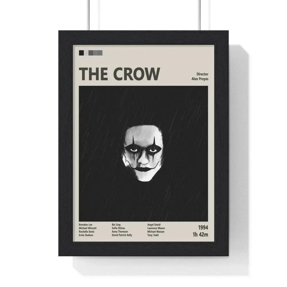 Movie Poster The Crow Movie Poster – Dark Fantasy Cult Classic Art Print Poster Kingz