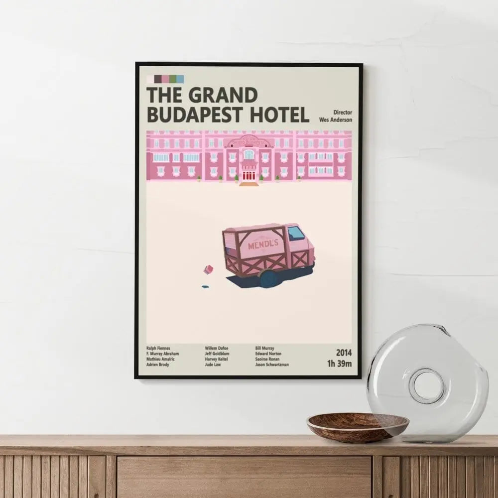Movie Poster The Grand Budapest Hotel Movie Poster – Wes Anderson's Whimsical Masterpiece Art Print Poster Kingz