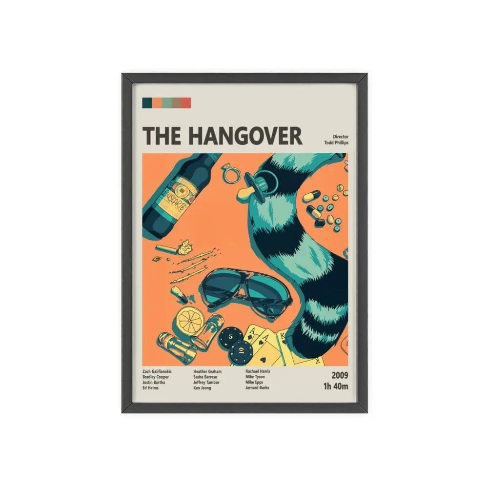 Movie Poster The Hangover Art Movie Poster – Artistic Take on Comedy Classic Poster Kingz