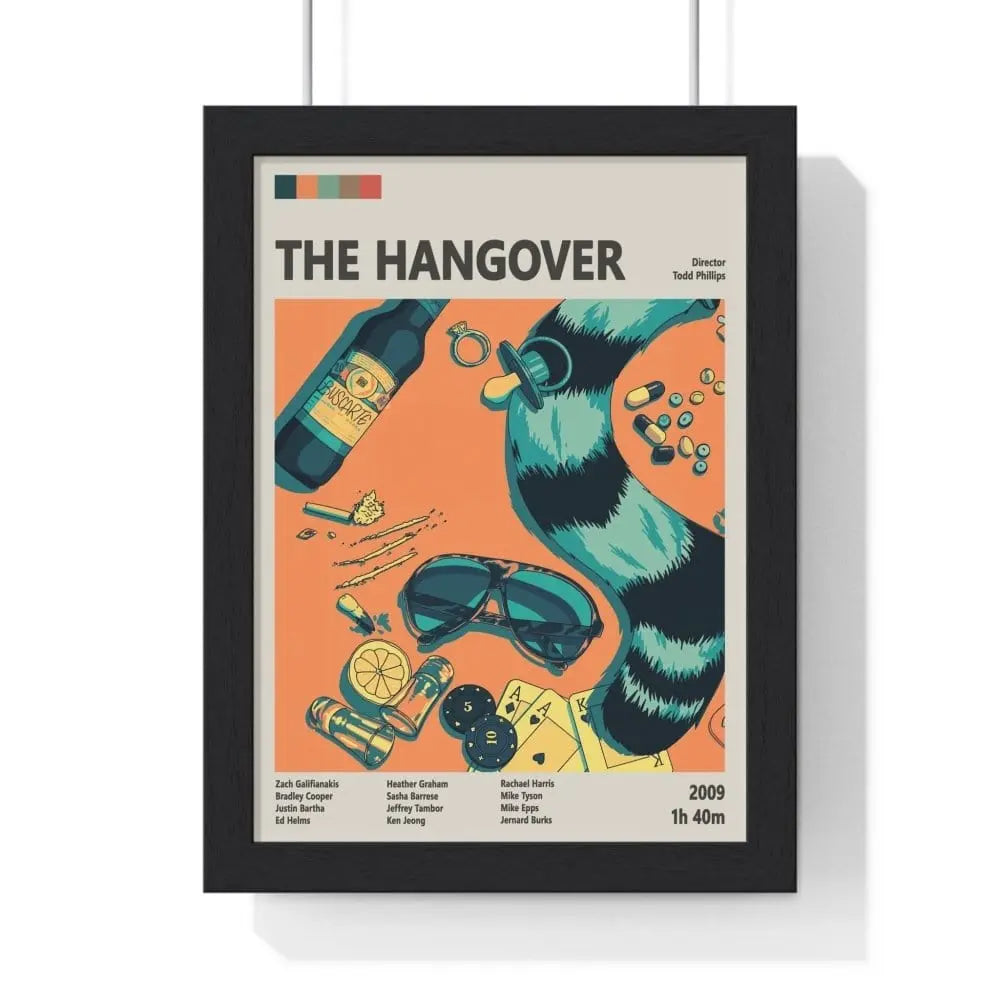 Movie Poster The Hangover Art Movie Poster – Artistic Take on Comedy Classic Poster Kingz