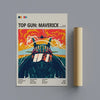 Movie Poster Top Gun: Maverick Movie Poster – High-Flying Action Sequel Art Print Poster Kingz