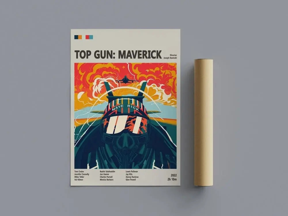 Movie Poster Top Gun: Maverick Movie Poster – High-Flying Action Sequel Art Print Poster Kingz