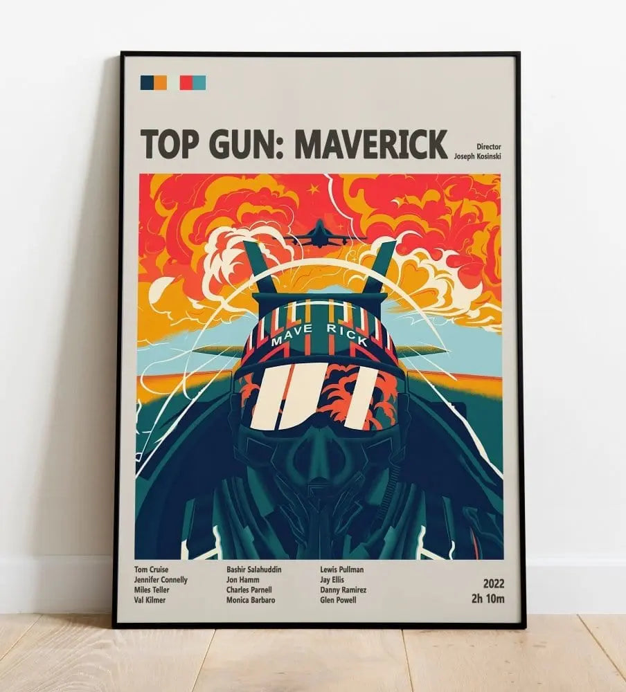 Movie Poster Top Gun: Maverick Movie Poster – High-Flying Action Sequel Art Print Poster Kingz