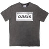 Oasis Decca Logo Stone Wash T-Shirt – Charcoal Grey (Limited Edition) (Official Merchandise) Poster Kingz