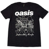Oasis “Definitely Maybe” Line Art T-Shirt – Black (Official Band Tee) Poster Kingz