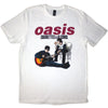 Official Licensed Oasis Unisex T-Shirt: Cigarettes & Alcohol Illustration (White) Poster Kingz