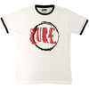 Official Merchandise The Cure Unisex Ringer T-Shirt – Circle Logo (White) | Official Merch Poster Kingz