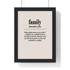 Quote Poster Family Definition Poster Wall Art Poster Kingz