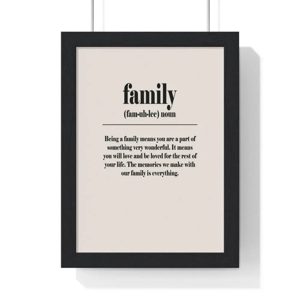 Quote Poster Family Definition Poster Wall Art Poster Kingz
