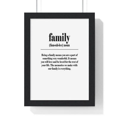 Quote Poster Family Definition Poster Wall Art Poster Kingz