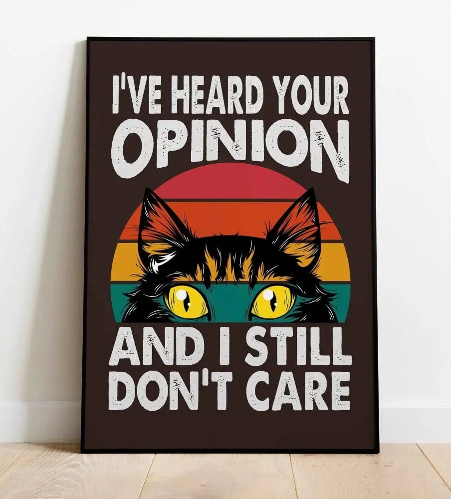 Quote Poster Funny Cat meme Poster Poster Kingz