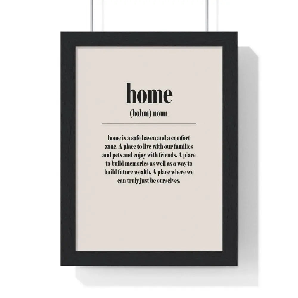 Quote Poster Home Definition Poster Wall Art Poster Kingz