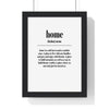 Quote Poster Home Definition Poster Wall Art Poster Kingz