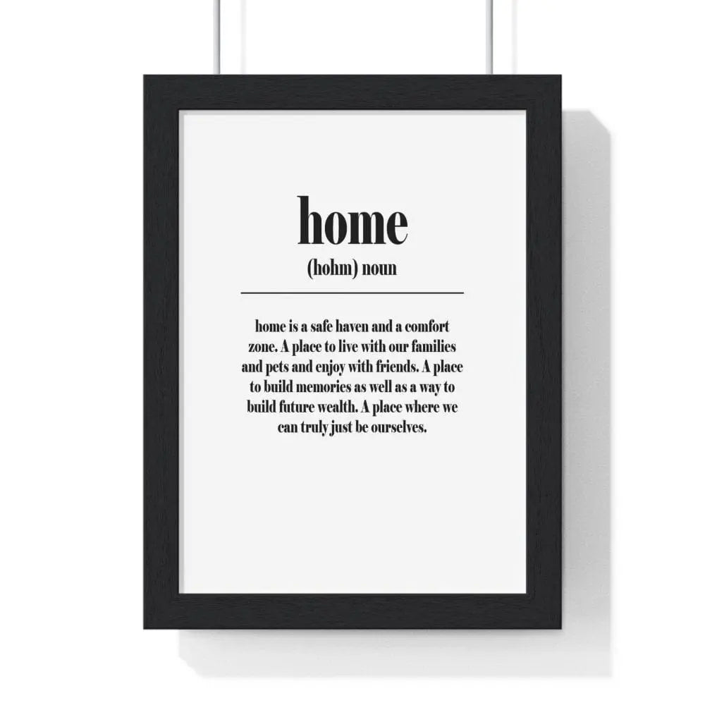 Quote Poster Home Definition Poster Wall Art Poster Kingz