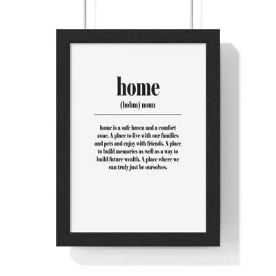 Quote Poster Home Definition Poster Wall Art Poster Kingz