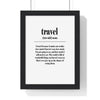 Quote Poster Travel Definition Poster Wall Art Poster Kingz