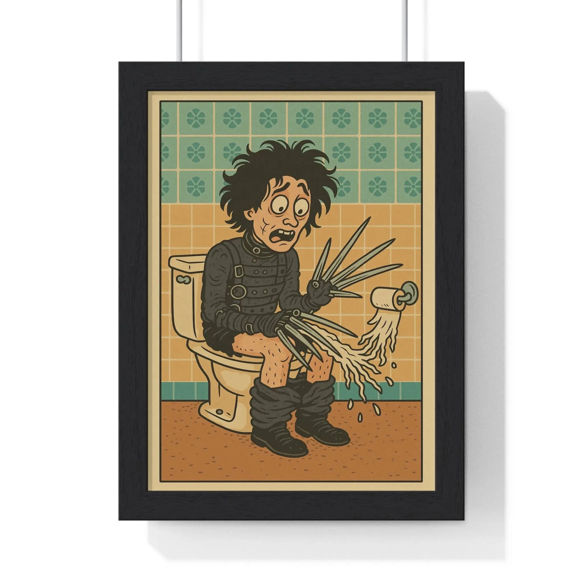 Scissorhands Parody Bathroom Poster – Funny Toilet Wall Art Print Poster Kingz