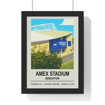 Soccer Poster Amex Stadium Poster – Brighton Stadium Wall Art Poster Kingz
