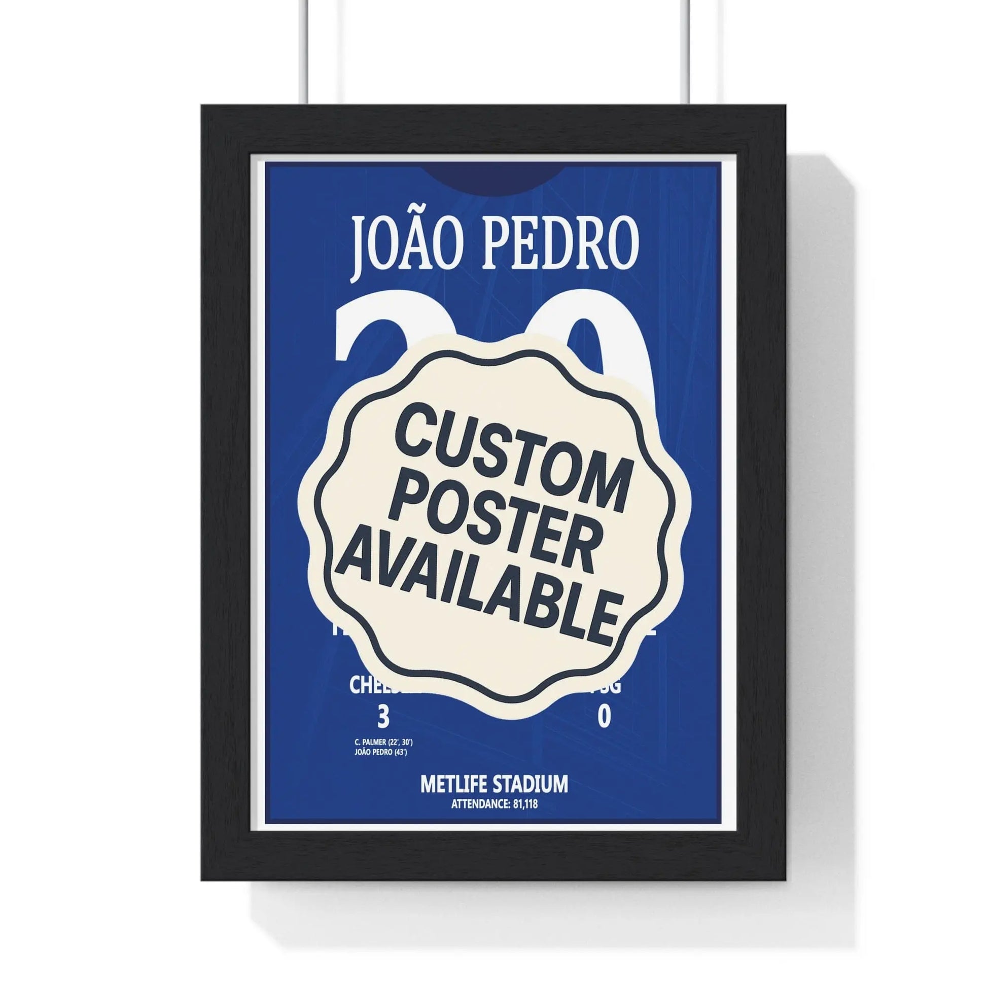 Soccer Poster Custom Sporting Events Posters | Personalised Sports Wall Art Poster Kingz