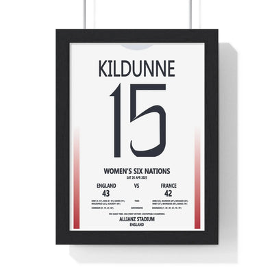 Soccer Poster England vs France Women’s Six Nations 2025 Print Poster Kingz