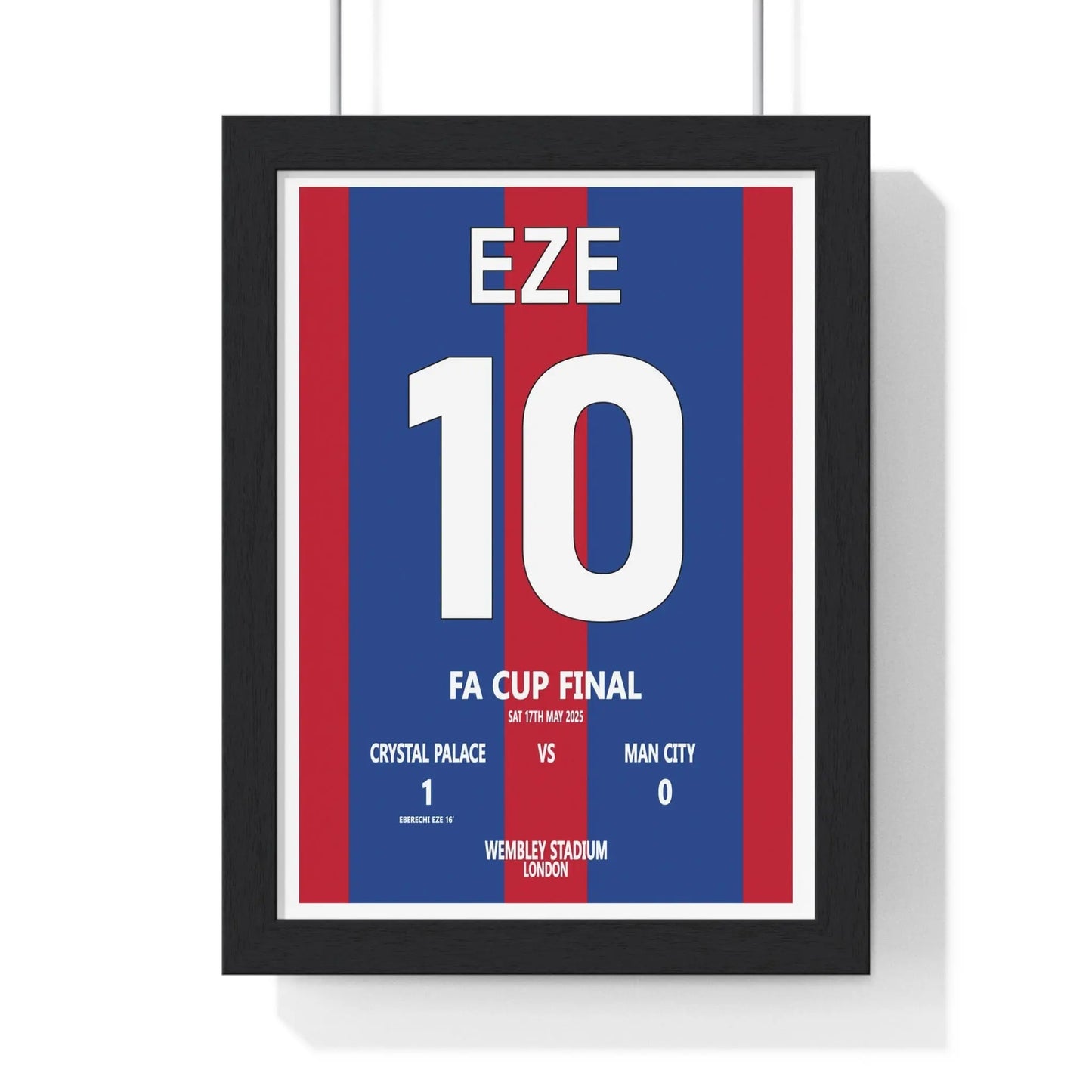 Soccer Poster FA Cup Final 2025 Poster – Palace 1-0 Man City Print Poster Kingz