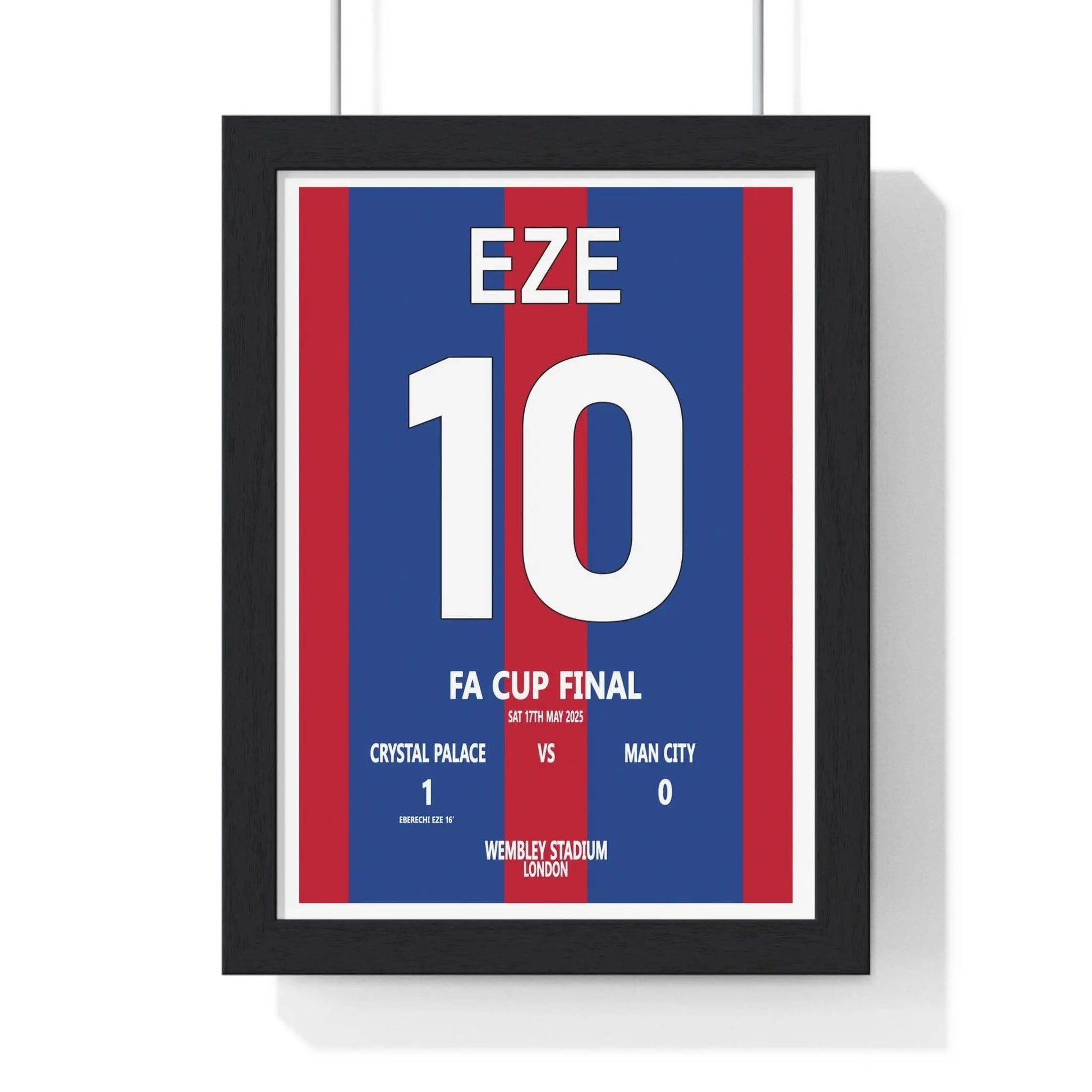 Soccer Poster FA Cup Final 2025 Poster – Palace 1-0 Man City Print Poster Kingz
