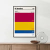 Soccer Poster FC Barcelona Football Soccer Color Swatch Poster Poster Kingz