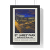 Soccer Poster St. James' Park – Newcastle Night Edition Stadium Poster Print | Iconic Wall Art Poster Kingz