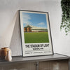 Soccer Poster The Stadium of Light Stadium Sunderland Poster Print | Iconic Wall Art Poster Kingz