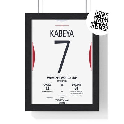 Soccer Poster Women’s World Cup 2025 Twickenham Print | England v Canada Poster Kingz