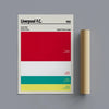 Soccor Poster Liverpool FC Football Soccer Color Swatch Poster Poster Kingz